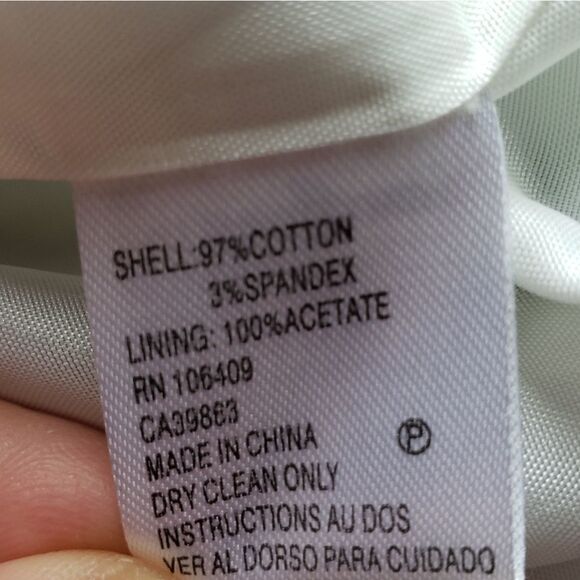 🔹️Tahari Blue & White Polka Dot Print Blazer Size 12 - Picture 10 of 10